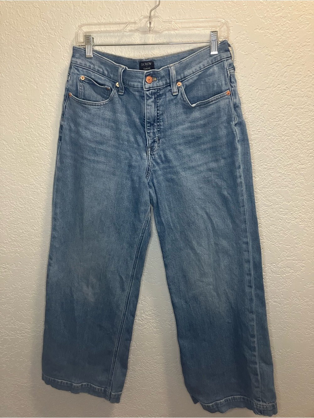 Light Wash Classic Wide Leg Jean